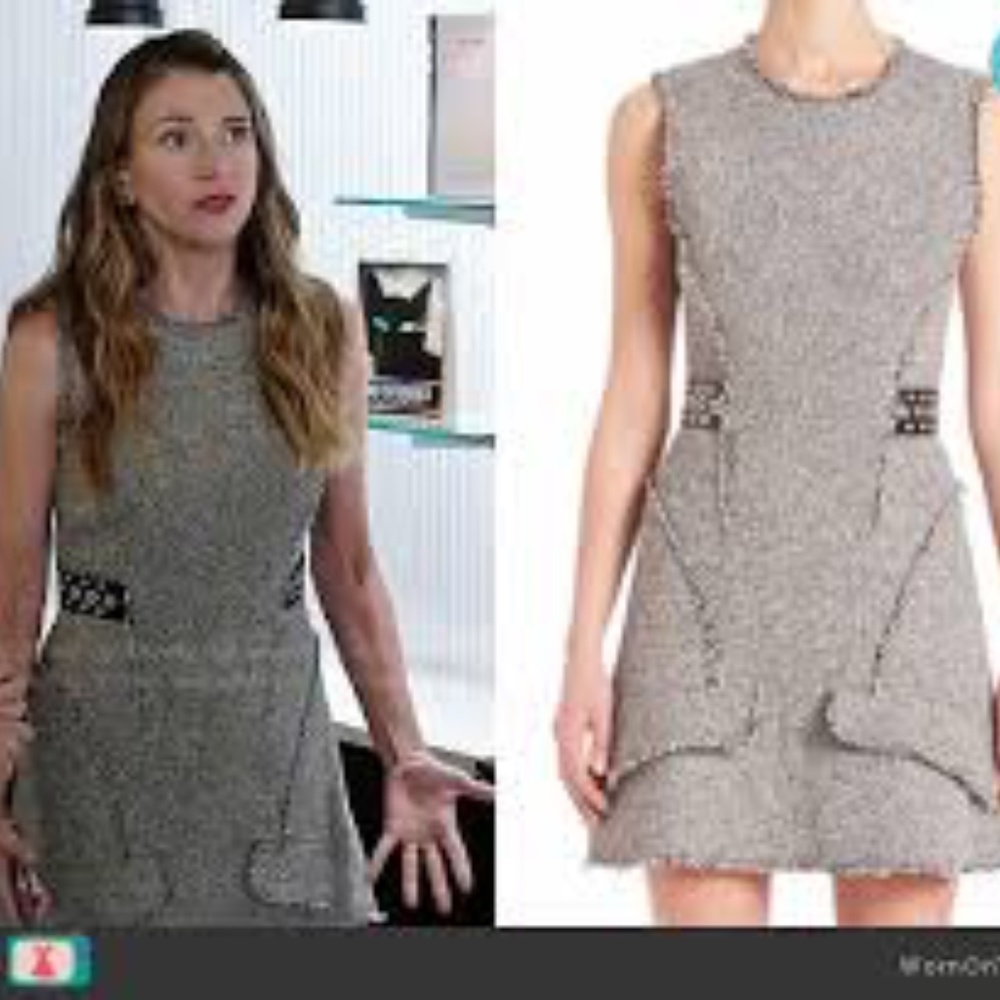 Grommet Belt Peplum Dress by Alexander Wang